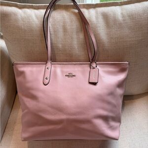 Coach City Tote Powder pink Leather Handbag Purse